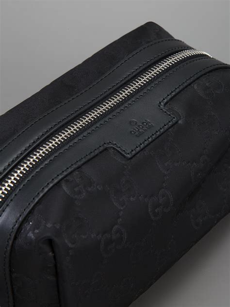 gucci wash bag black|Gucci wash bags men's.